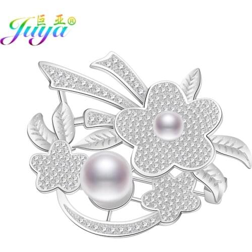 2017 New Arrival Fashion Women Jewelry Micro Pave Zircon Freshwater Pearls Lapel Pins Brooches