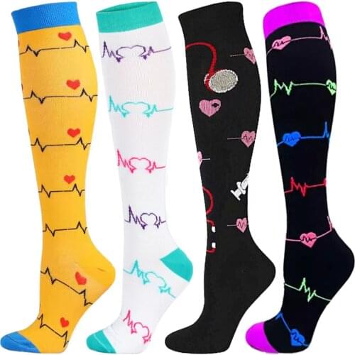 New Compression Stockings Running Women Men Anti Fatigue Magic Nursing Socks Calf Compression Socks Fit Medical Varicose Veins