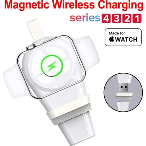 New Design Wireless Charger For Apple Watch 4 Charger Magnetic Wireless Charging USB Charger For Series 4 3 2 1 Apple Watch