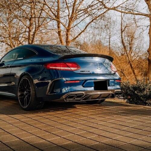 Suitable For Mercedes W205 Benz C-class C63coupe Two Door Version Surround Carbon Fiber Ed1 Lip Rear Spoiler After