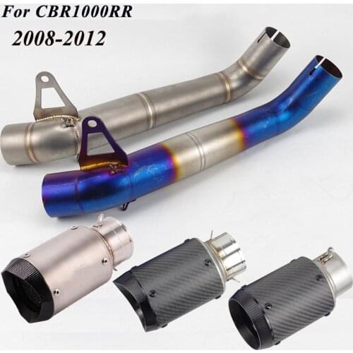 For CBR1000RR Full System Motorcycle Exhaust Pipe Escape DB Killer Muffler Middle Link Pipe For CBR1000RR CBR 1000 RR 2008-2012