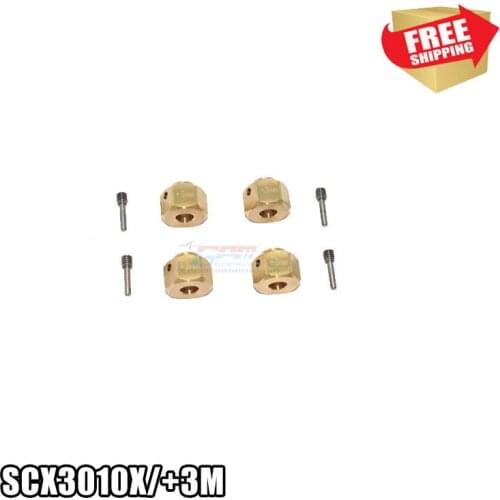 RC radio control car Axial AXI03007 SCX10 III brass hex hub width 3MM option upgrade parts