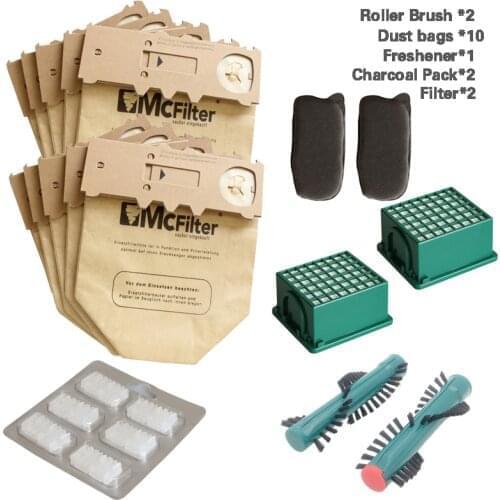 Roller Brush Hepa Filters Carbon Filters For VORWERK KOBOLD VK130 VK131 FP130 FP131 Vacuum Cleaner Spare Parts