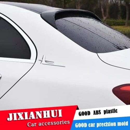 For W205 ROOF Spoiler 2015-2018 Mercedes-Benz W205 C-class C200 Spoiler ABS plastic Material Car Rear Wing Color Rear Spoiler