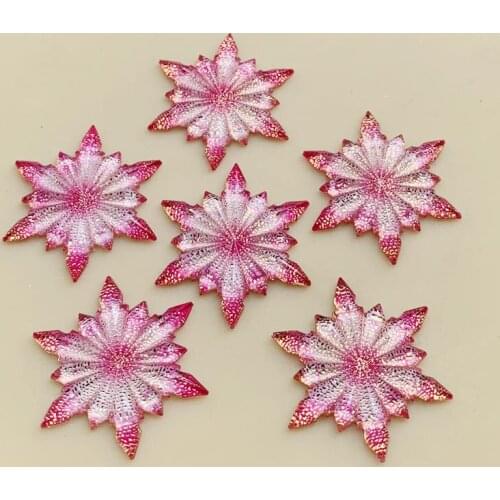 DIY Frost Shape Resin On Rhinestones Resin Rhinestones non Sew For pink Wedding decoration 32mm 10pcs-B424