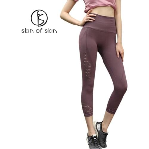 Super Models Quick Dry Mesh Tights Woman Yoga Pants Women Sport Leggings High Waist Hip Sport Pants Fitness Gym 3/4 Length Pants