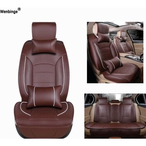 Universal Leather car seat cover For Hyundai Jeep Subaru LIfan Mitsubishi Nissan Jac automobile armchair accessories car-styling