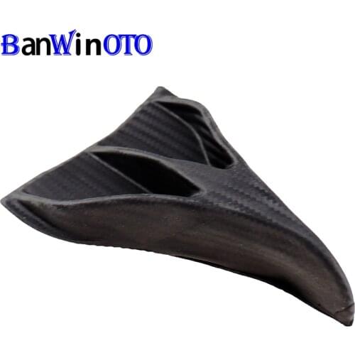 1pcs Universal Car Roof Wing Windshield Vortex Generator for Windscreen Roof Spoiler Carbon Fiber Shark Fin Kit Diffuser