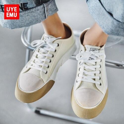 UYEEMU 2021 Summer Breathable Canvas Shoes Mens Popular All-Match Personality Trendy Brand Thin Japanese Sneakers Size 39-44