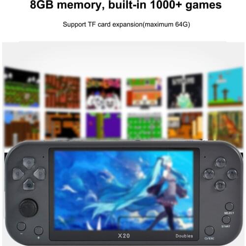X20 Handheld Game Console 8G HD Color LCD Screen 1000+ Games Kid Video Retro Portable Game Player
