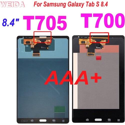 8.4" AAA + LCD For Samsung Galaxy Tab S 8.4 T700 T705 SM-T700 SM-T705 LCD Display Touch Screen Digitizer Assembly Replacement