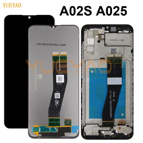 LCD For Samsung Galaxy A02s A025 LCD With Frame Display Touch Screen Digitizer For Samsung A02s LCD A025M A025F/DS A025G/DS LCD