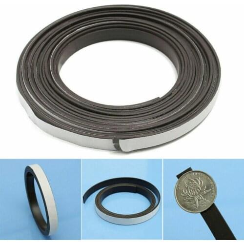 1 Meter /5 Meter self Adhesive Flexible Soft Magnetic Strip Rubber Magnet Tape 15 x 1.5mm Rubber Magnets Tape