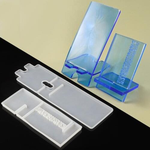 1pc Mobile Phone Holder Mould Stand Holder Casting Mold Resin Epoxy Mould Craft Making Tool DIY