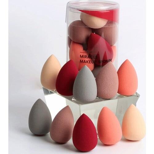 10pcs Makeup Foundation Sponge Makeup Cosmetic Puff Powder Smooth Beauty Cosmetic Makeup Sponge Drying Blender