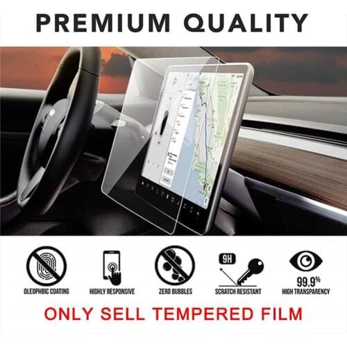 15Inch For Model3 / Y 2021 Car Screen Tempered glass Protector Film for Tesla Model 3 Accessories Navigator Display HD Fil