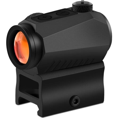 1x20mm Compact 2 Moa Red Dot Sight Reflex Sights with 20mm High & Low Rail Riser Mount Tactical Hunting Shooting Riflescope
