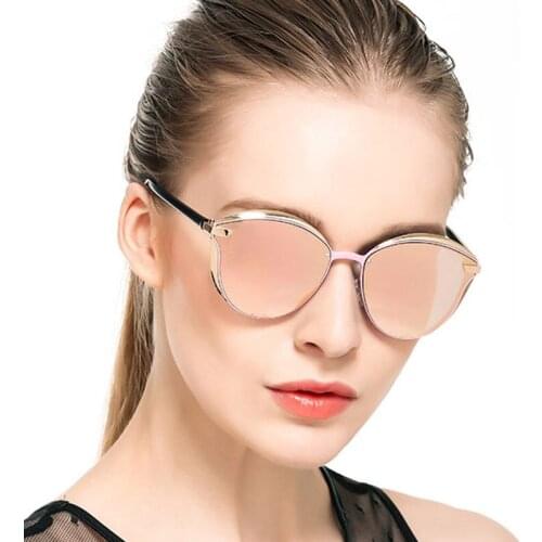 2021 polarized sunglasses female style metal dazzling color classic retro brand designer uv400 retro sunglasses 0824