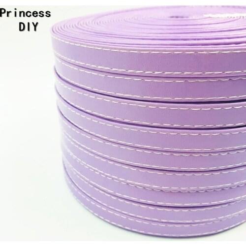 5 M/Lot Jewelry Making Findings 10 12 30mm Light Purple Soft PU Mauve Ribbon Faux Leather Cord Tape DIY Bows Collar Craft Riband