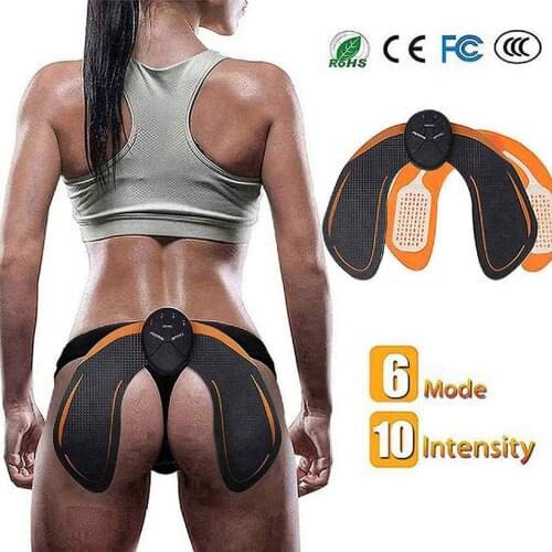 ABS Stimulator Muscle Hips Trainer Electronic EMS Butt Lifting Toner Smart Wearable Buttock Training Gear for Women Men Fitness