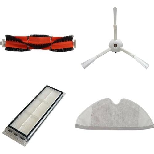 1pcs Vacuum Cleaner Accessory For Xiaomi Roborock S 50 Vacuum Cleane Main Brush / Side Brush / Filter / Dishcloth Cleaning Tools