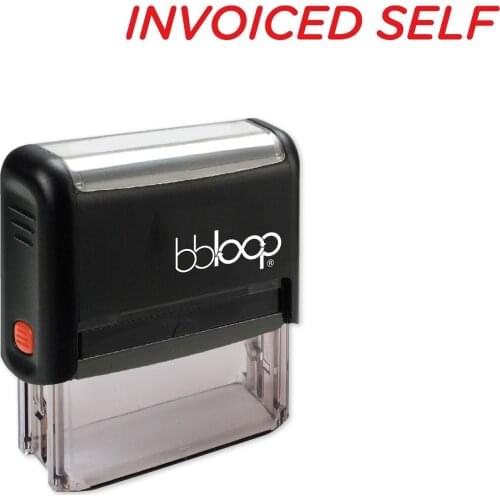 Bbloop Invoiced Self w/Italic Round Style Font and Design Self-Ink