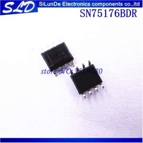 Free Shipping 200pcs/lot 75176 SN75176BDR SN75176BD SN75176B SN75176 SOP8