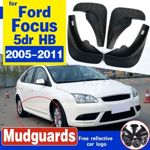 Free Shipping High Quality ABS Plastics Automobile Fender Mudguards Mud Flaps For 2005-2011 Ford Focus 2 MK2 5dr HB