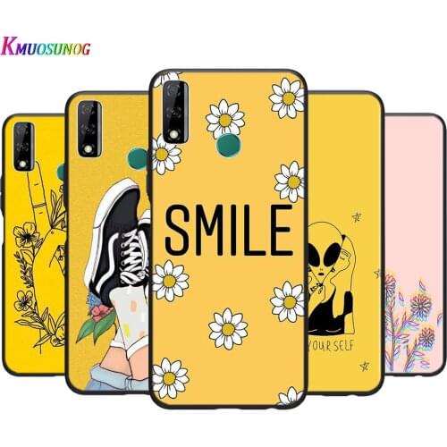 Keep Smile Yellow For Huawei Y9S Y6S Y8S Y9A Y7A Y8P Y7P Y5P Y6P Y7 Y6 Y5 Pro Prime 2020 2019 2018 Phone Case Cover