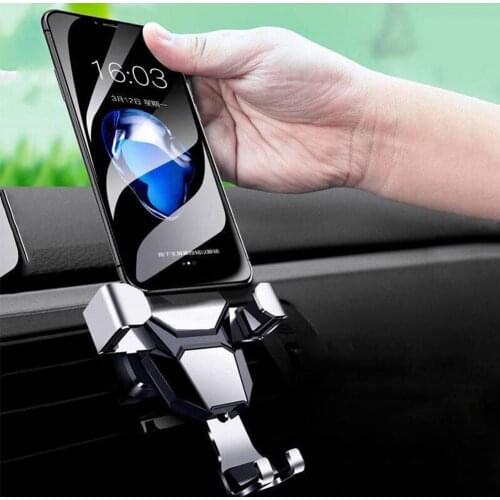 Gravity Car Holder For Mobile Phone Holder Car Air Vent Clip Mount Cell Phone Stand Support For Xiaomi IPhone Samsung Huawei
