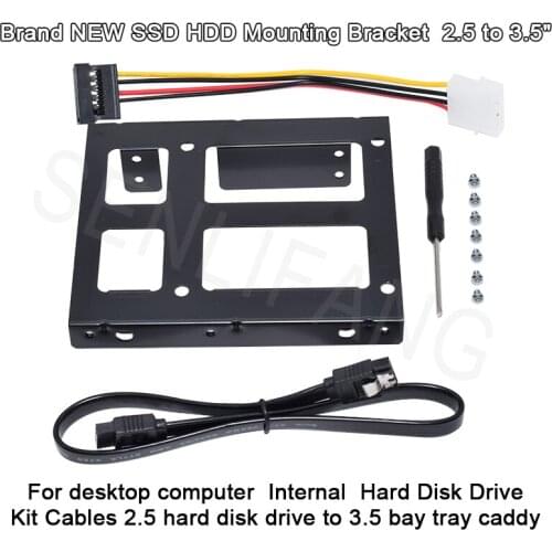 Well Tested SSD HDD Mounting Bracket 2.5 to 3.5" For Desktop Computer Internal Hard Disk Drive Kit