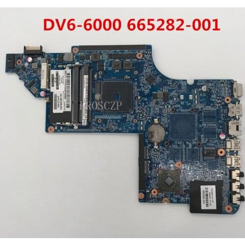Free shipping For HP Pavilion DV6 DV6-6000 Laptop motherboard 665282-001 665282-501 665282-601 669129-001 working well