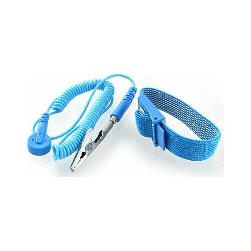 Maya Blue Anti Static ESD Discharge Wrist Strap Grounding