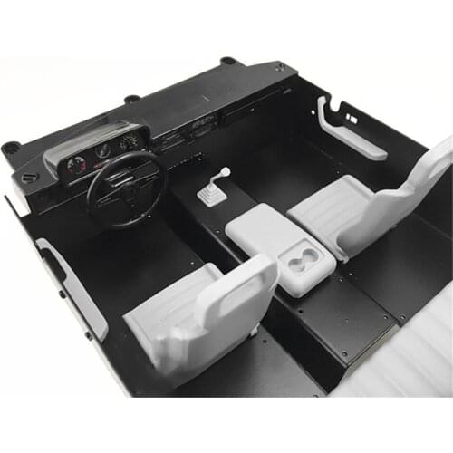 Metal Car Body Interior Assembly Kit for 1/10 RC4WD TF2 Mojave 4 Door RC Truck Modification Parts
