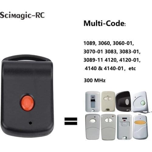 3060 3089 Multi Code 10 Dip Switch Garage Door Remote Control 300MHz Transmitter 308911 EZ CODE Gate Opener