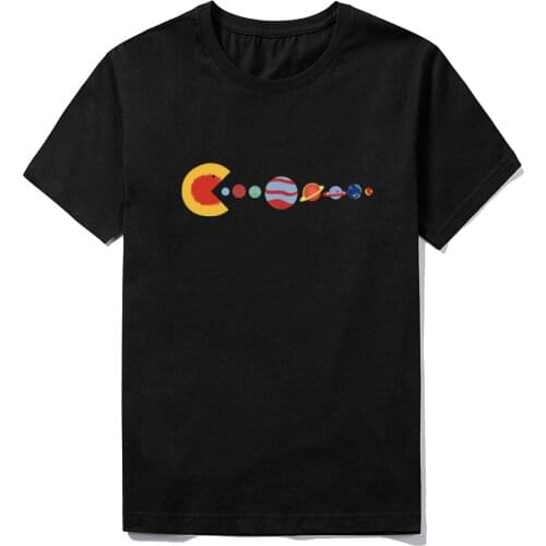 Mens Summer Short-Sleeved Harajuku T-shirt Man Casual Streetwear Hip-Hop Tops Male Cool Fashion Eat Planet Print Tee Shirt