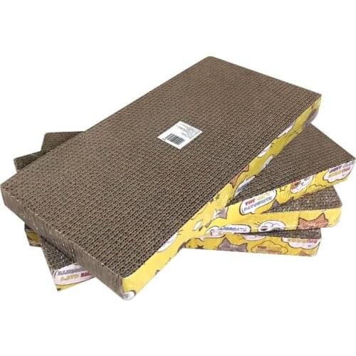 New Style Pet Cat Toy Cat Grinding Claw Board, Square Thickened Extra Hard Corrugated Cat Scratching Board, Straight Board