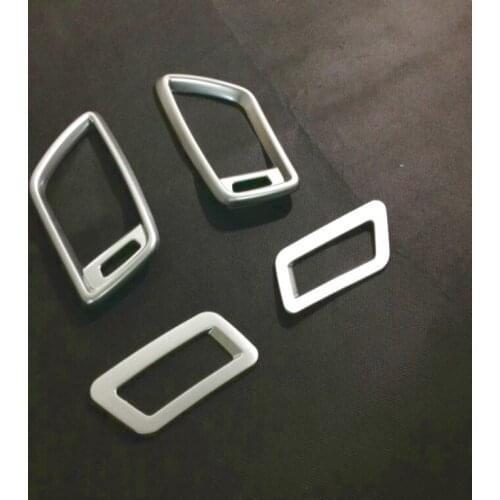 Fit for X-TRAIL Xtrail X trail T32 2014 2015 2016 2017 Car Styling ABS Chrome Air Condition Vent Cover Sticker Accessories