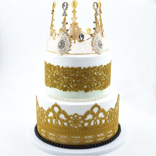 DIY Sugar Crafts Lace Silicone Cake Mould Fondant Cake Decorative Lace Mat Cake Decorating Tools