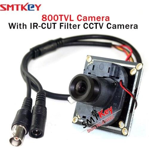SMTKEY 8330 HD 800tvl cmos board cctv camera small mini camera +3.6mm lens + cable (38*32 size cctv camera board)