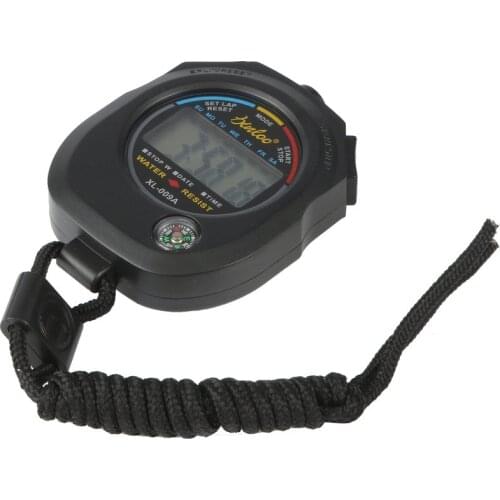 Sports Stopwatch Professional Handheld Digital LCD Sports Stopwatch Chronograph Counter Timer Mini Multifunctional OUTAD