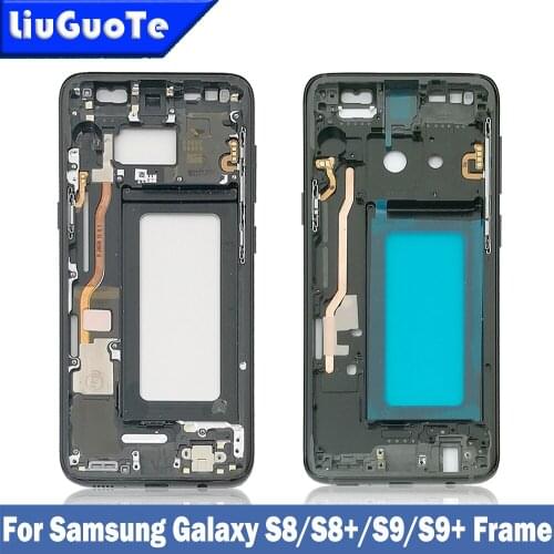 Middle Frame For Samsung Galaxy S8 G950 S8+ S8 Plus G955F S9 G960 S9+ S9 Plus G965 G965F Phone Housing Chassis LCD Plate New