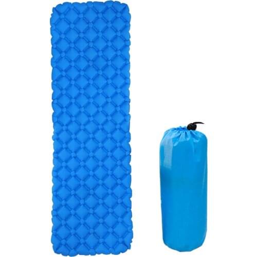 Camping Mat Portable Sleeping Mattress Bed Inflatable Sleeping Pad Outdoor Tent With Storage Bag Folding TPU Inflatable Cushion
