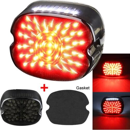 Motorcycle LED Tail Light Plug and play Brake Turn Signal Rear Lights for Sportster Dyna Electra Glide Road Touring Softail