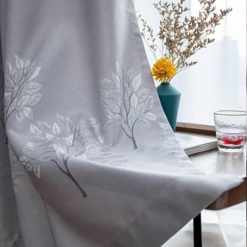 New Direct Supply Curtain Diamond Velvet Fairy Tree Printing Curtain Home Decoration Jacquard Curtains for Living Room Bedroom