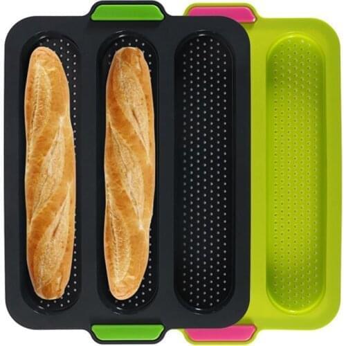 1pcs Silicone Mold French Bread Baking Mold Bread Baking Tray Non-Stick Cake Baguette Pans Kitchen Cake Baking Tools
