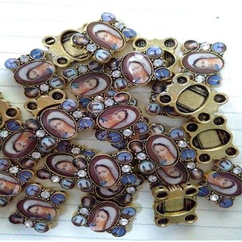 100 pieces / Catholic Santa Maria Kong beads handmade beaded beads pendant accessories