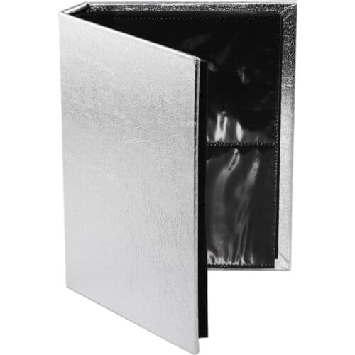 3D Nail Sticker Water Decal Collecting Albums Storage Large 30 Pages Holder Nail Art Display Showing Book Container Tool(Silver)