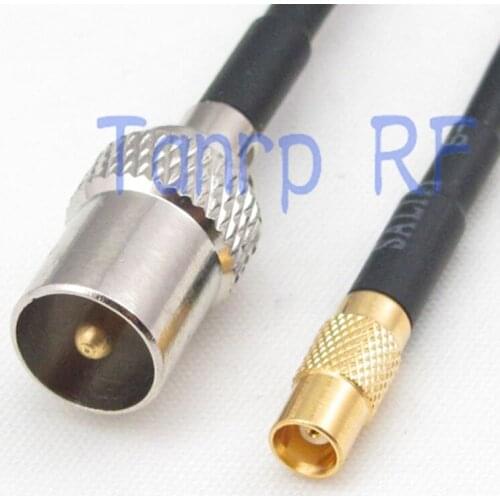 6in TV male plug to MCX female jack RF connector adapter 15CM Pigtail coaxial jumper RG174 extension cord cable