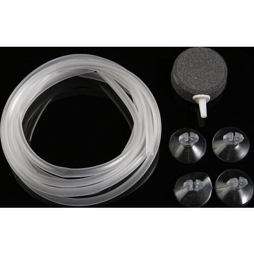 Aquarium Air Bubble Stone Bubble Disk Pond Pump+Pipe Fish Tank Accessories Kits Air Bubble Stones Parts